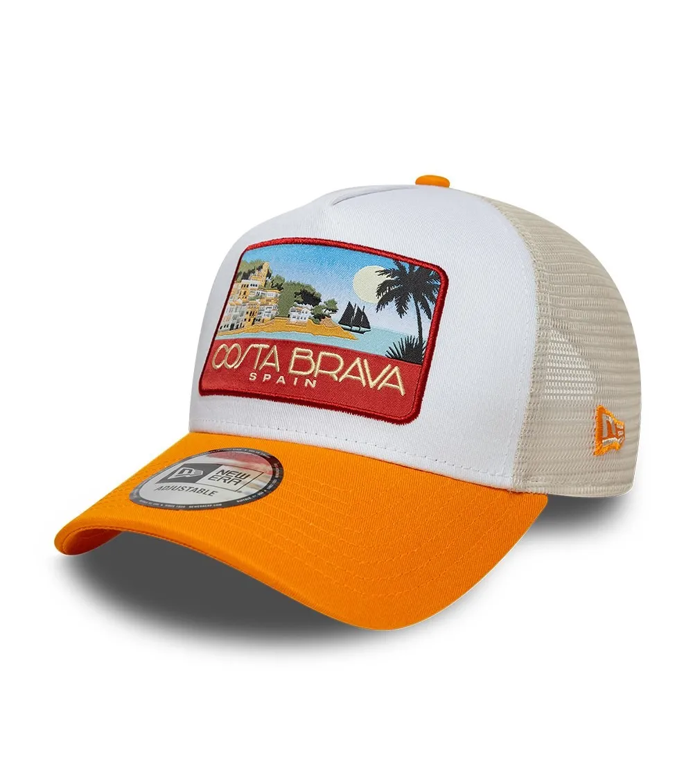 New Era casquette trucker à visière plate