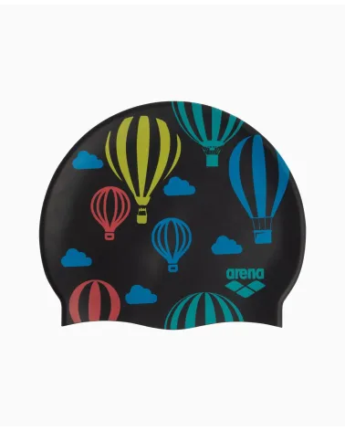 Arena swim cap balloon print