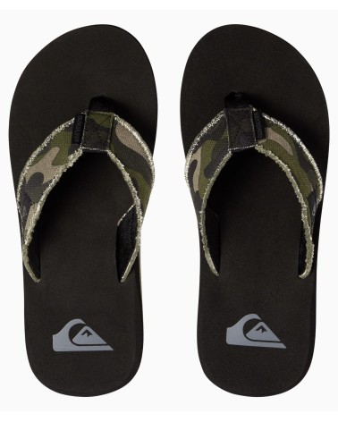 Quiksilver Monkey Abyss Flip-Flops aus Stoff und Gummi