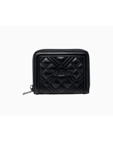 Love Moschino quilted zip wallet