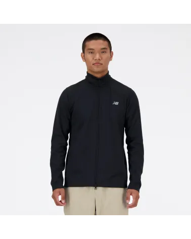 New Balance felpa con zip e collo alto