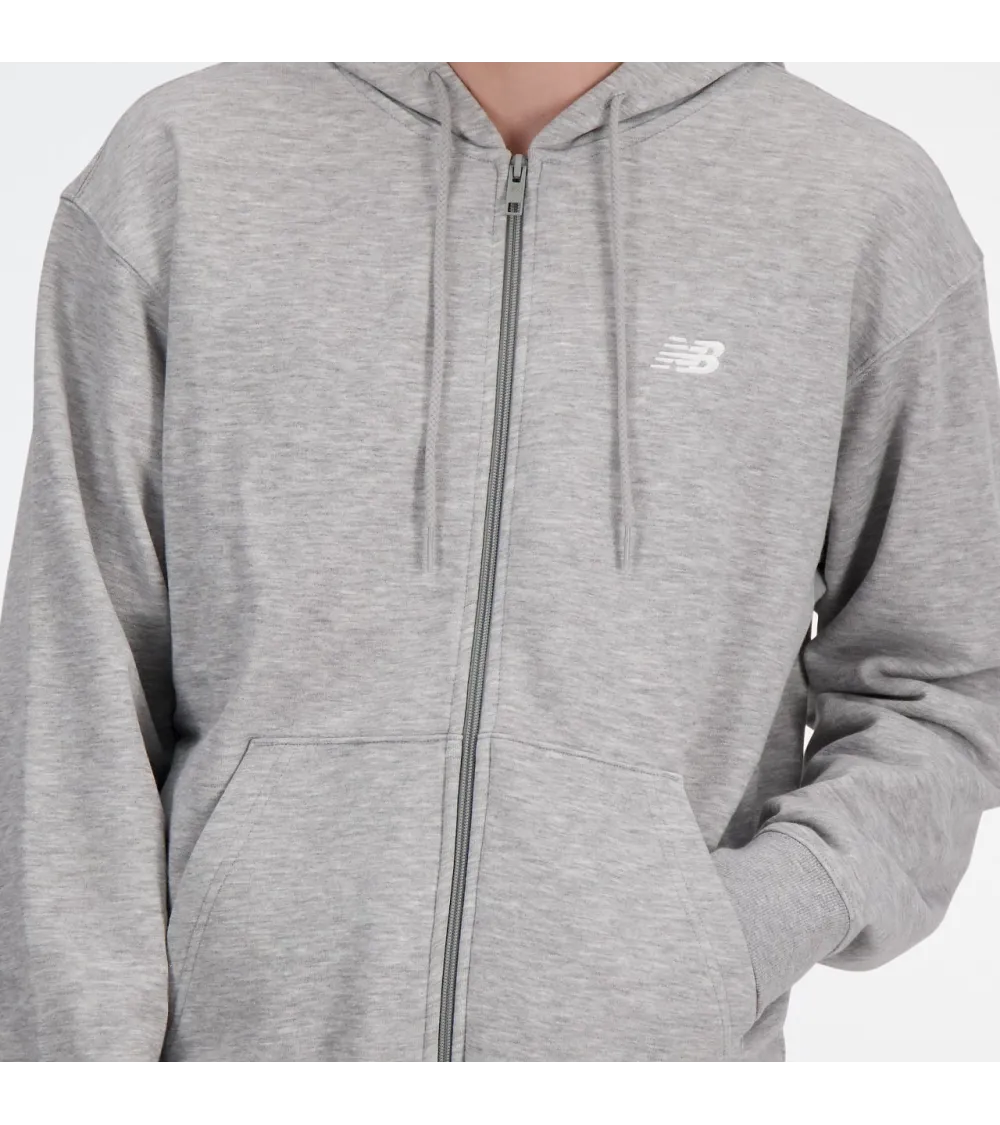 New Balance felpa cappuccio e zip