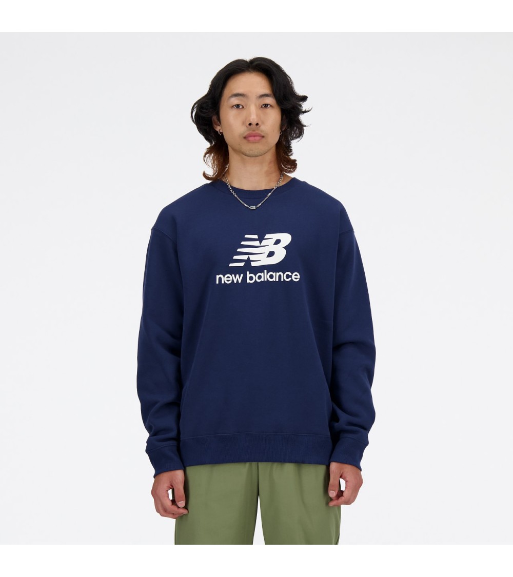 New Balance fleece crew neck sweatshirt with logo