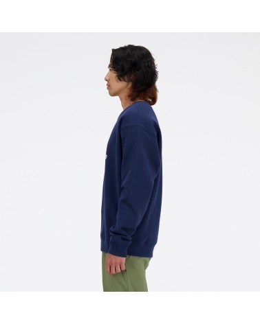New Balance fleece crew neck sweatshirt with logo