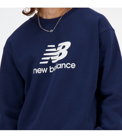 New Balance fleece crew neck sweatshirt with logo