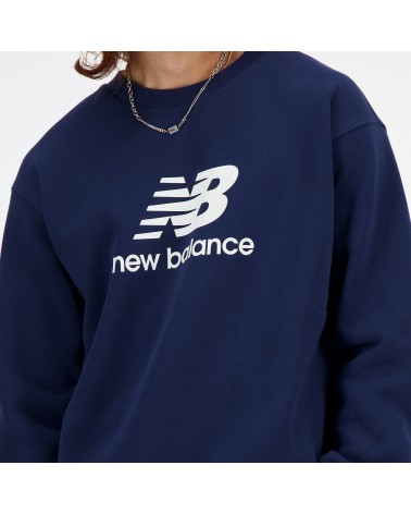 New Balance fleece crew neck sweatshirt with logo