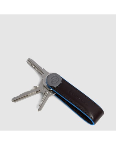 Piquadro Schlüsselanhänger Leder mit Ring