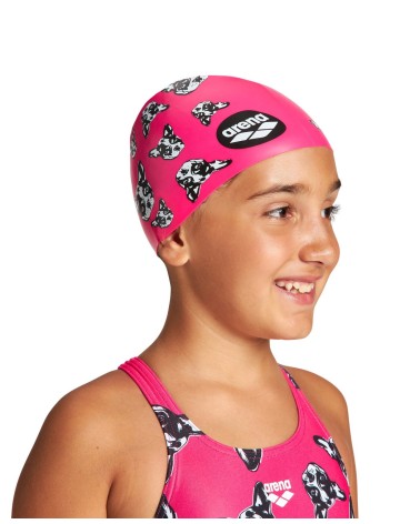 Arena swim cap balloon print