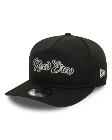 New Era flat brim cap with embroidered logo