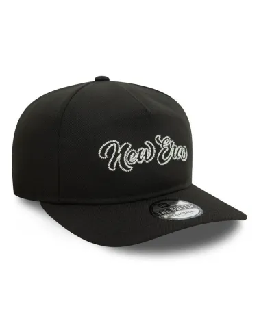 New Era flat brim cap with embroidered logo