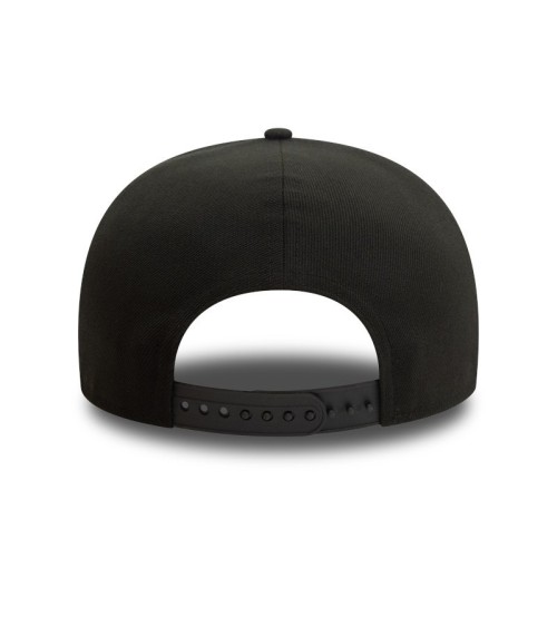 New Era flat brim cap with embroidered logo