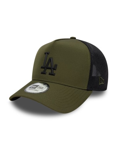 New Era trucker cap with flat visor