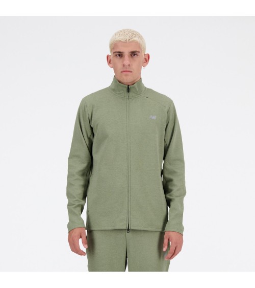 New Balance felpa con zip e collo alto
