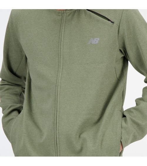 New Balance zip-up hoodie and high collar