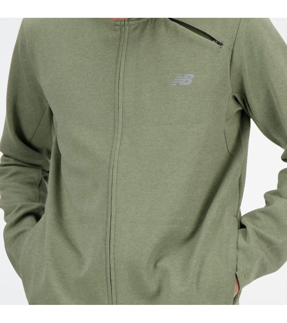 New Balance zip-up hoodie and high collar