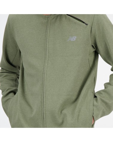 New Balance felpa con zip e collo alto
