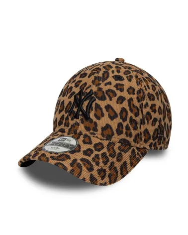 New Era 9Forty leopard cord cap