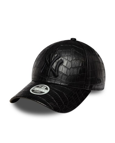 New Era Cap gebogener Schirm Leder-Optik