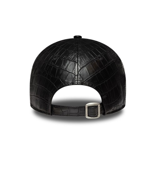 New Era berretto visiera curva effetto pelle