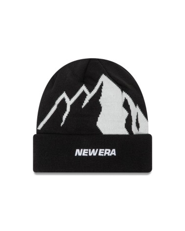 New Era beanie with mountain pattern