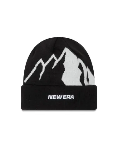 New Era beanie with mountain pattern