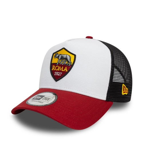 New Era trucker hat flat visor AS Roma