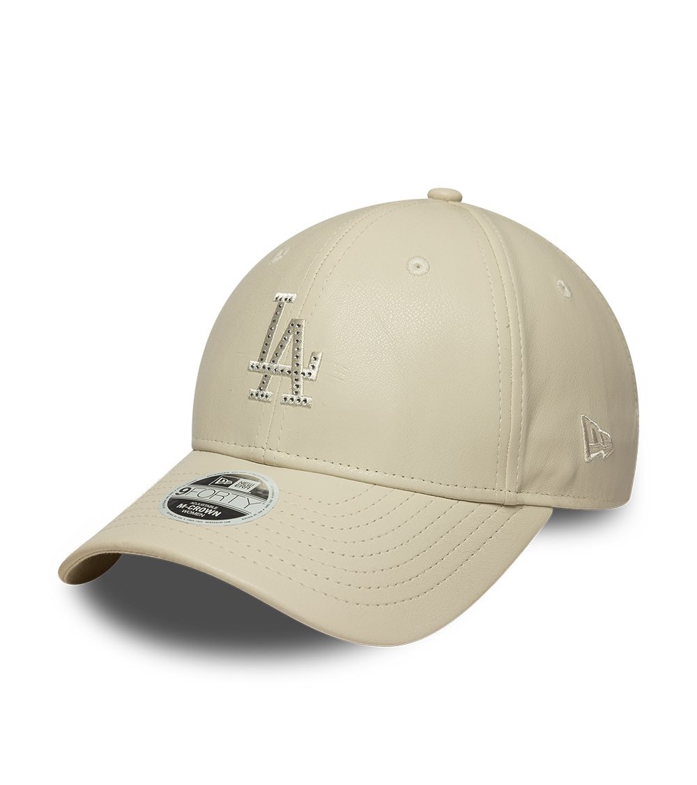 New Era 9FORTY faux leather cap
