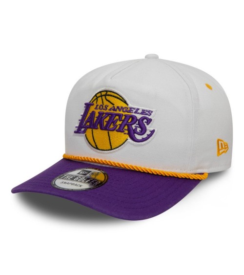 New Era Los Angeles Lakers Flat Visor Cap