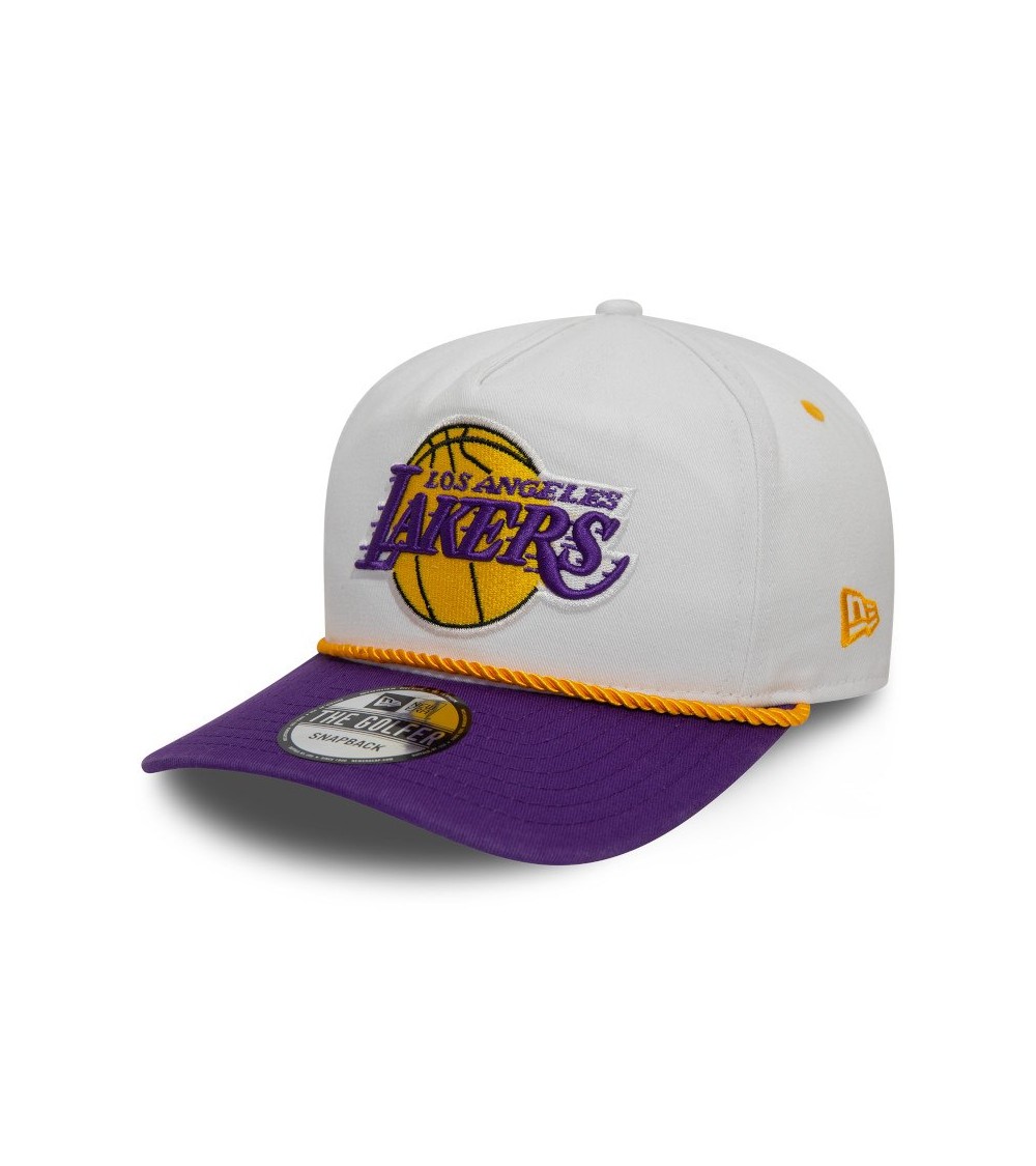 New Era Los Angeles Lakers Flat Visor Cap