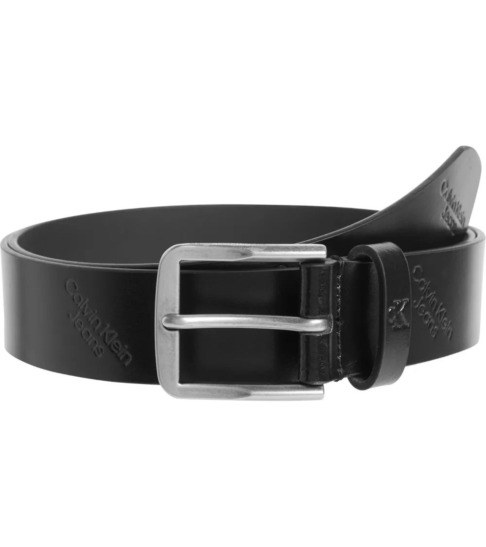 Ceinture en cuir Calvin Klein avec boucle en métal