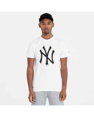 NEW ERA TEAM LOGO YORK YANKEES - MAGLIETTA DA UOMO, UOMO, MAGLIETTA, 11863818, BIANCO, S