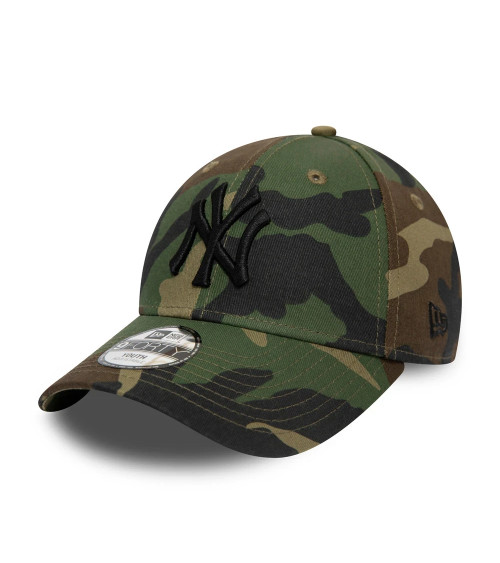 NEW ERA YORK YANKEES 9FORTY ADJUSTABLE KIDS CAP LEAGUE ESSENTIAL WOODLAND CAMO - CHILD