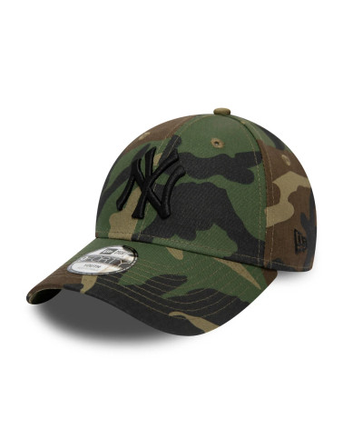 NEW ERA YORK YANKEES 9FORTY ADJUSTABLE KIDS CAP LEAGUE ESSENTIAL WOODLAND CAMO - CHILD