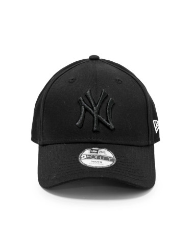 NEW ERA YORK YANKEES 9FORTY ADJUSTABLE KIDS CAP LEAGUE ESSENTIAL BLACK/BLACK - CHILD