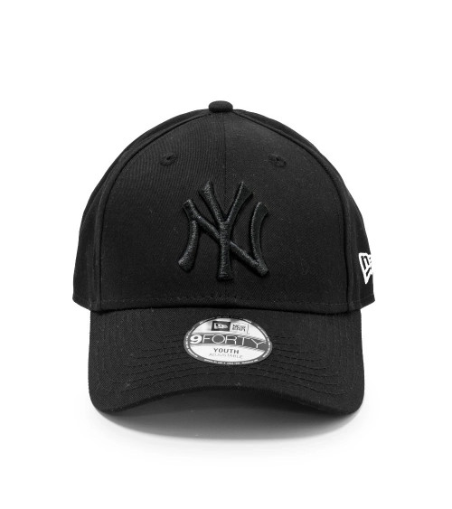 NEW ERA YORK YANKEES 9FORTY ADJUSTABLE KIDS CAP LEAGUE ESSENTIAL BLACK/BLACK - CHILD