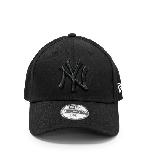 NEW ERA YORK YANKEES 9FORTY ADJUSTABLE KIDS CAP LEAGUE ESSENTIAL BLACK/BLACK - CHILD