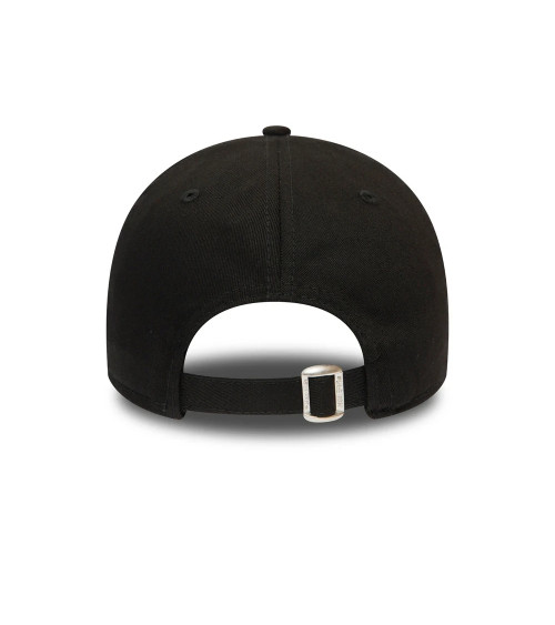 NEW ERA YORK YANKEES MLB LEAGUE ESSENTIAL BLACK RED 9FORTY ADJUSTABLE CAP - ONE-SIZE