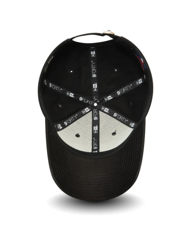 NEW ERA YORK YANKEES MLB LEAGUE ESSENTIAL BLACK RED 9FORTY ADJUSTABLE CAP - ONE-SIZE