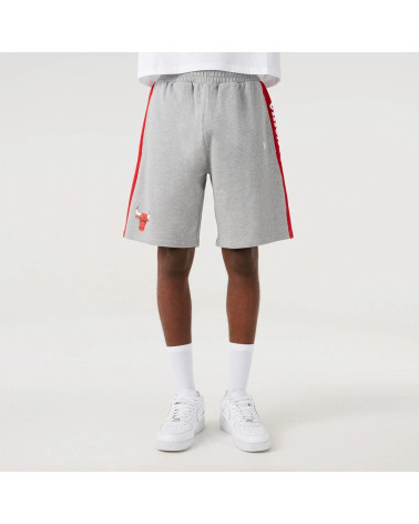A NEW ERA NBA SIDE PANEL SHORT CHIBULFDR PANTALONE CORTO, GRIGIO MEDIO, XS UOMO