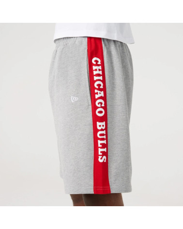 A NEW ERA NBA SIDE PANEL SHORT CHIBULFDR PANTALONE CORTO, GRIGIO MEDIO, XS UOMO