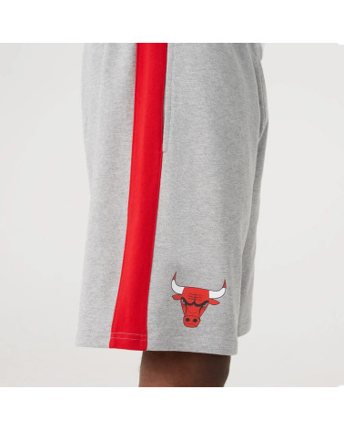 A NEW ERA NBA SIDE PANEL SHORT CHIBULFDR PANTALONE CORTO, GRIGIO MEDIO, XS UOMO