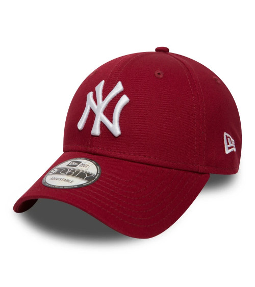 NEW ERA NEW YORK YANKEES MLB LEAGUE ESSENTIAL ROSSO 9FORTY BERRETTO REGOLABILE PER BAMBINI