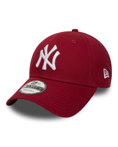 NEW ERA NEW YORK YANKEES MLB LEAGUE ESSENTIAL ROSSO 9FORTY BERRETTO REGOLABILE PER BAMBINI