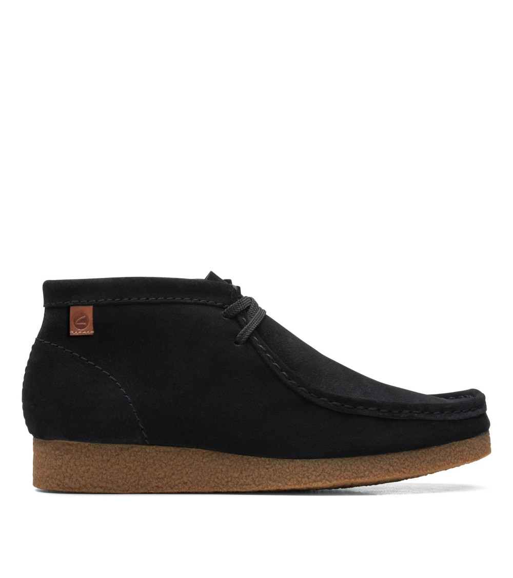CLARKS SHACRE WALLABEE BOOT, SCARPE CHUKKA, UOMO, NERO, 42 EU