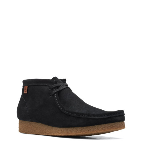 CLARKS SHACRE WALLABEE BOOT, SCARPE CHUKKA, UOMO, NERO, 42 EU