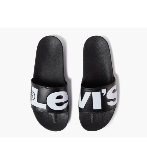 LEVI'S JUNE L, CIABATTE UOMO, NERO (REGULAR BLACK 59), 43 EU