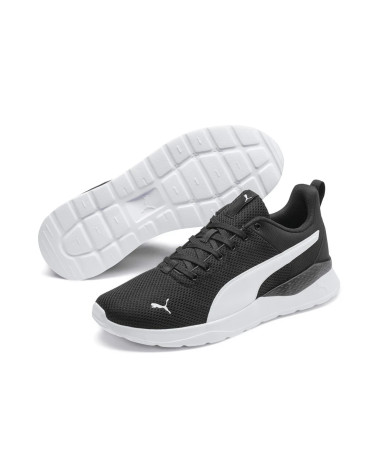 PUMA ANZARUN LITE, SCARPE DA GINNASTICA UNISEX - ADULTO, PUMA NERA PUMA WHITE, 43 EU