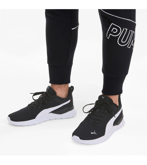 PUMA ANZARUN LITE, SCARPE DA GINNASTICA UNISEX - ADULTO, PUMA NERA PUMA WHITE, 43 EU
