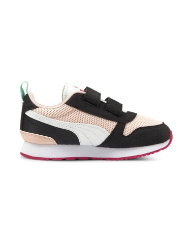 PUMA R78 V PS - SCARPE DA GINNASTICA UNISEX - BAMBINI E RAGAZZI, ROSA (LOTUS-PUMA WHITE-PUMA BLACK), 28 EU, PAIR