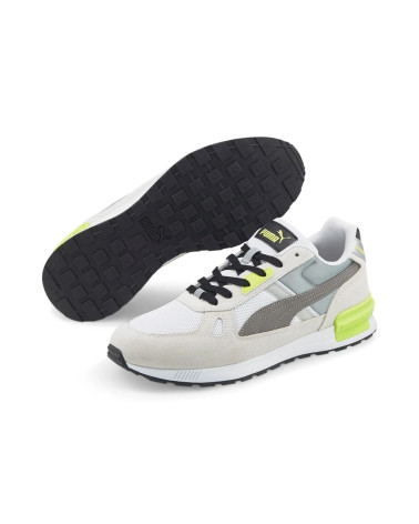 PUMA GRAVITON PRO, SCARPE DA GINNASTICA UNISEX-ADULTO, MULTICOLORE WHITE-STEEL GRAY-QUARRY-LIMEPUNCH, 45 EU